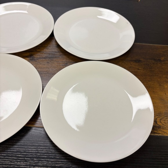 Corelle Vitrelle Solid White Bread and Butter Plates 4 Inch Set of 4 - Picture 4 of 5